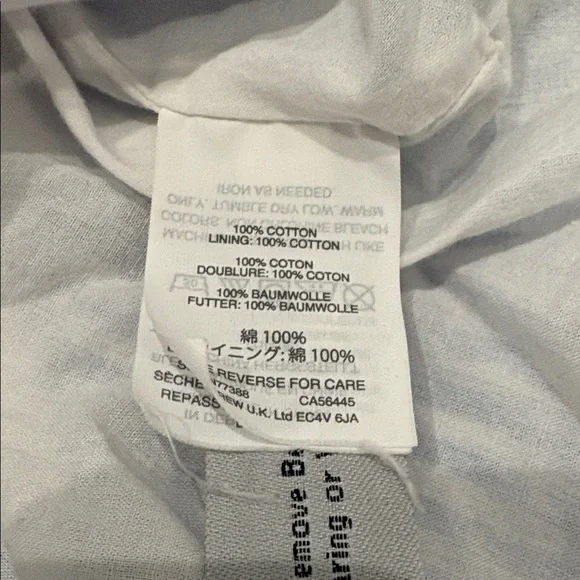 Crewcuts J. Crew Girls Blue White Stripe Dress Size 5 100% Cotton - Picture 7 of 8